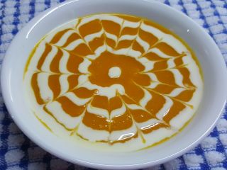 creamy luxurious, low calorie Red Pumpkin soup